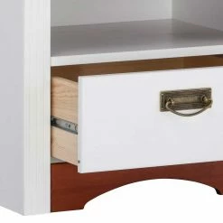 Landhaus Nachttisch Zweifarbig - Beapta -Clarendon shop landhaus nachttisch zweifarbig aus kiefer in weiss kirsche beapta 05