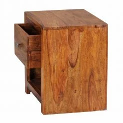 Markanter Nachttisch Hoslo Aus Holz Massiv -Clarendon shop markanter nachttisch holz massiv mit schublade hoslo 03