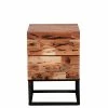 Massive Nachtkommode Aus Akazie - Folivia -Clarendon shop massive nachtkommode aus akazie und metall schwarz folivia f