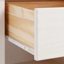 Massiver Nachttisch Mit Fach & Schublade - Ucledia -Clarendon shop massiver nachttisch mit fach schublade in weiss honig kiefer ucledia 04