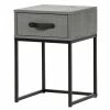 Moderner Nachttisch In Grau & Schwarz - Firgetta -Clarendon shop moderner nachttisch in grau schwarz mit schublade buegelgestell firgetta f