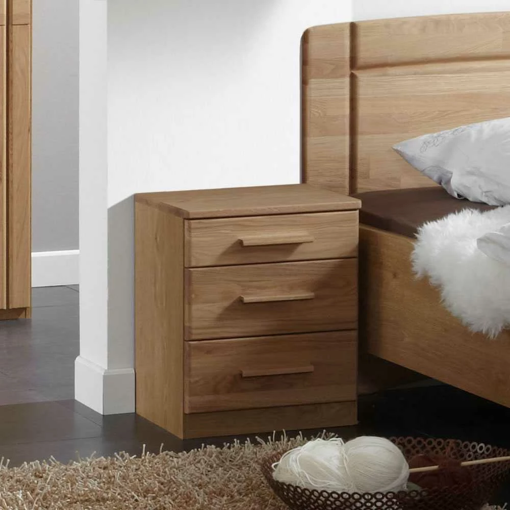 Nachtkommode Andiano Aus Eiche (2er Set) 5 Nachtkommode Andiano Aus Eiche (2er Set) – Bild 3