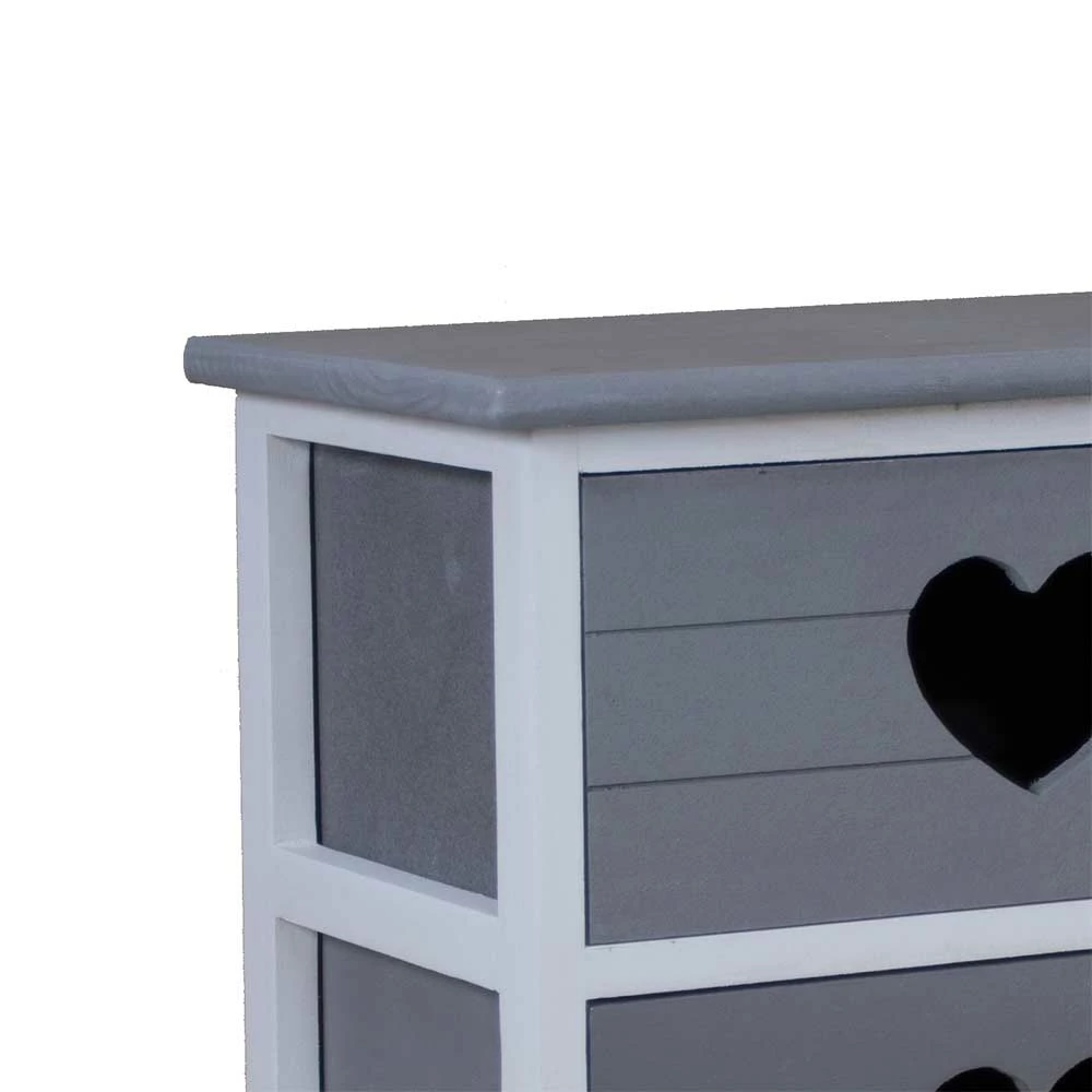 Nachtkommode Cosmonata In Grau Weiß 6 Nachtkommode Cosmonata In Grau Weiß – Bild 4