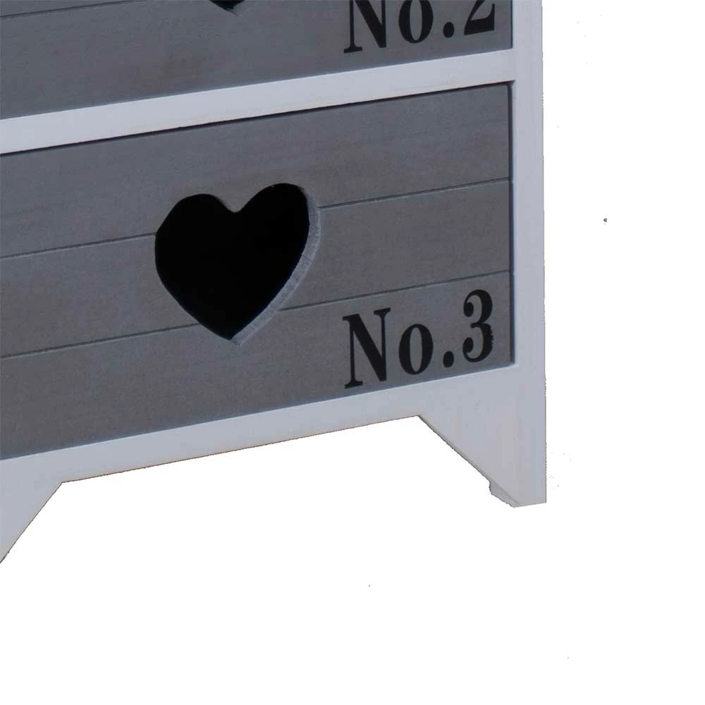 Nachtkommode Cosmonata In Grau Weiß 7 Nachtkommode Cosmonata In Grau Weiß – Bild 5