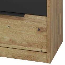 Nachtkommode In Eiche Bianco & Anthrazit - Vervesdo -Clarendon shop nachtkommode in eiche bianco anthrazit aus massivholz glas vervesdo 05