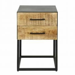 Nachtkommode In Holz White Wash - Provinca