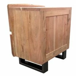 Nachtkommode Mit Natürlicher Baumkante - Necrus -Clarendon shop nachtkommode mit natuerlicher baumkante aus akazie massivholz mit stahlbeinen necrus 03
