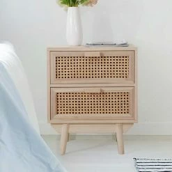 Nachtkommode Mit Wiener Geflecht - Oncinasa -Clarendon shop nachtkommode mit wiener geflecht und zwei schubladen oncinasa 05