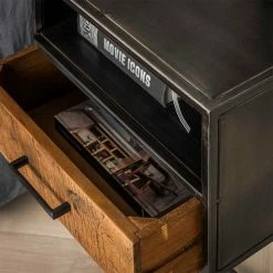 Nachtkonsole Aus Hartholz & Metall - Iwashiro 10 Nachtkonsole Aus Hartholz & Metall - Iwashiro -Clarendon shop nachtkonsole aus hartholz metall im industry und loft stil iwashiro 03