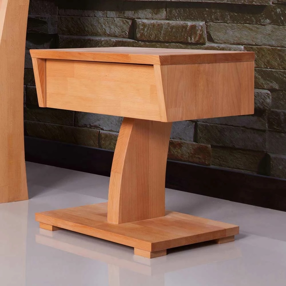 Nachtkonsole Iliam Aus Buche Massivholz 4 Nachtkonsole Iliam Aus Buche Massivholz – Bild 2