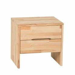 Nachtkonsole Mit 2 Schubladen Bejaro Aus Massiver Kernbuche