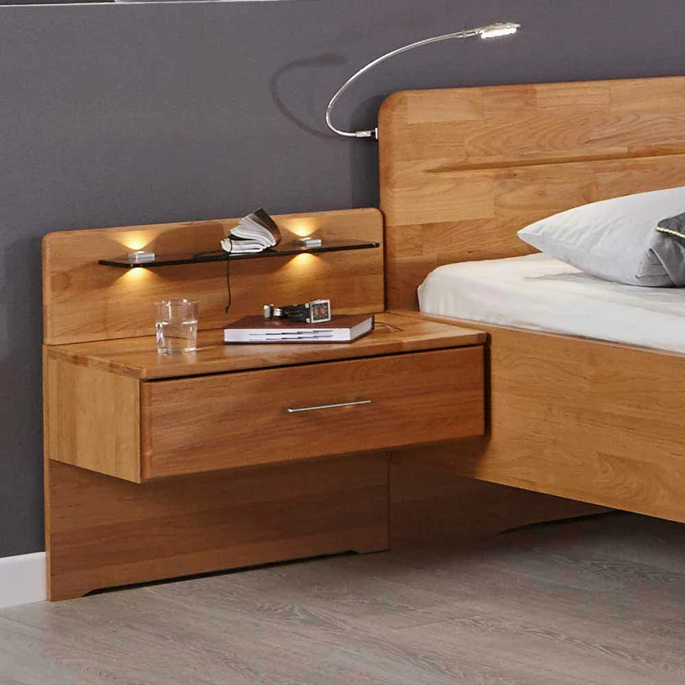 Nachtkonsolen Set Apolios Mit Glasablage Beleuchtet (2er Set) 4 Nachtkonsolen Set Apolios Mit Glasablage Beleuchtet (2er Set) – Bild 2