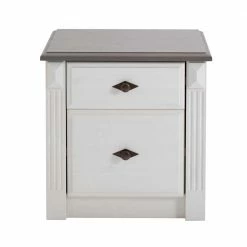 Nachtschränkchen Caneon In Grau Weiß 8 Nachtschränkchen Caneon In Grau Weiß -Clarendon shop nachtschraenkchen grau weiss kiefer teilmassiv caneon 02