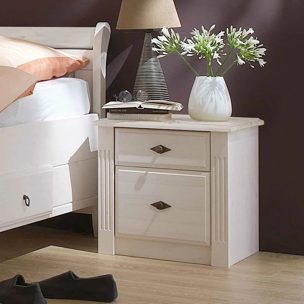 Nachtschränkchen Kazanova Im Landhausstil 3 Nachtschränkchen Kazanova Im Landhausstil – Bild 2