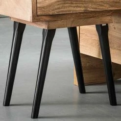 Nachttisch Kommode Aus Massivholz - Jehava -Clarendon shop nachttisch kommode aus massivholz in mango natur schwarz jehava 02