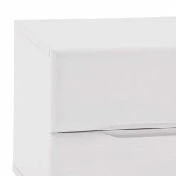 Quadratsche Nachtkommode Flacono In Weiß -Clarendon shop quadratsche nachtkommode in weiss aus buche massivholz flacono 02