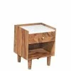 Retro Holz Nachtschrank Mit Marmor - Enjiva -Clarendon shop retro holz nachtschrank mit marmor mit schublade fach enjiva f