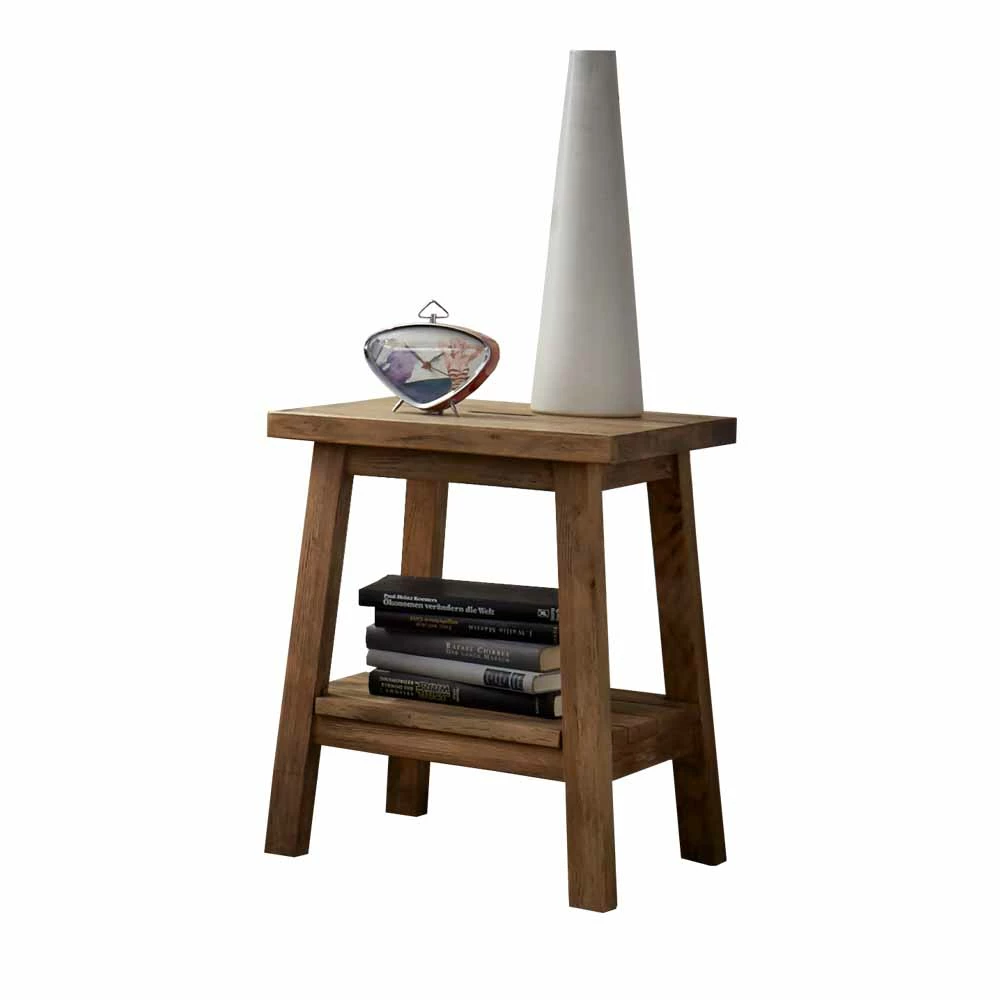 Rustikaler Nachttisch Lacuisia Aus Wildeiche Geölt 3 Rustikaler Nachttisch Lacuisia Aus Wildeiche Geölt