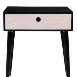 Scand Nachtkonsole In Schwarz & Natur - Laimas -Clarendon shop scand nachtkonsole in schwarz natur mit einer schublade laimas 05