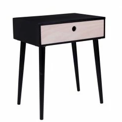 Scand Nachtkonsole In Schwarz & Natur - Laimas