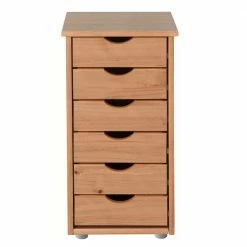 Clarendon shop -Clarendon shop schmale kiefernholz kommode mit sechs schubladen moderne optik calpano 01