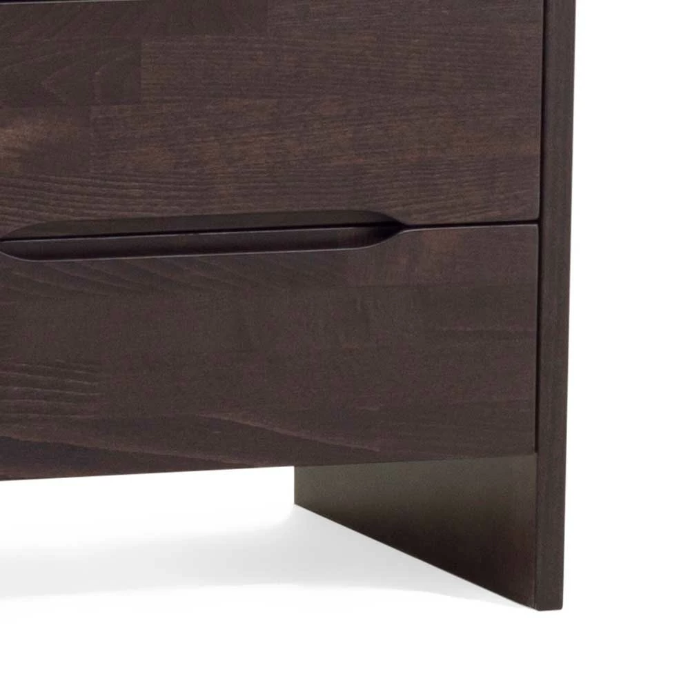 Schubladen Nachtkonsole In Wengefarben Tazina Aus Buche Massiv 5 Schubladen Nachtkonsole In Wengefarben Tazina Aus Buche Massiv – Bild 4