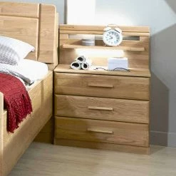 Schubladen Nachtschrank Navumel In Eiche Teilmassiv (2er Set) 10 Schubladen Nachtschrank Navumel In Eiche Teilmassiv (2er Set) -Clarendon shop schubladen nachtschrank eiche teilmassiv paneel mit ablage und beleuchtung 2er set navumel 02