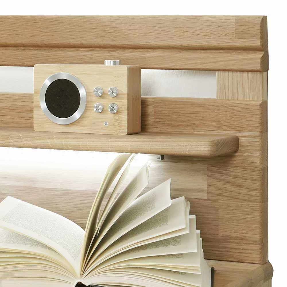 Schubladen Nachtschrank Navumel In Eiche Teilmassiv (2er Set) 7 Schubladen Nachtschrank Navumel In Eiche Teilmassiv (2er Set) – Bild 5