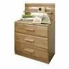 Schubladen Nachtschrank Navumel In Eiche Teilmassiv (2er Set) -Clarendon shop schubladen nachtschrank eiche teilmassiv paneel mit ablage und beleuchtung 2er set navumel f