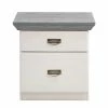 Schubladen Nachtschrank Zweifarbig - Mirandesca 2 Schubladen Nachtschrank Zweifarbig - Mirandesca -Clarendon shop schubladen nachtschrank zweifarbig in weiss grau aus kiefer teilmassiv mirandesca f