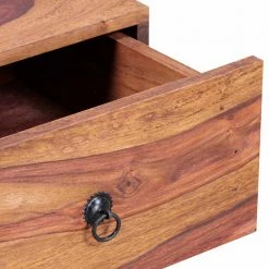 Schubladen-Nachttisch Hoslo Quadratisch 40x40cm -Clarendon shop schubladen nachttisch quadratisch 40x40cm sheesham holz massiv hoslo 04