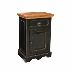 Shabby Chic Nachtkommode Sentiments In Schwarz