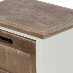 Shabby Nachtkommode Benet In Weiß Holz -Clarendon shop shabby nachtkommode weiss holz 3 schubladen benet 03