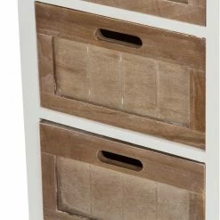 Shabby Nachtkommode Benet In Weiß Holz -Clarendon shop shabby nachtkommode weiss holz 3 schubladen benet 04