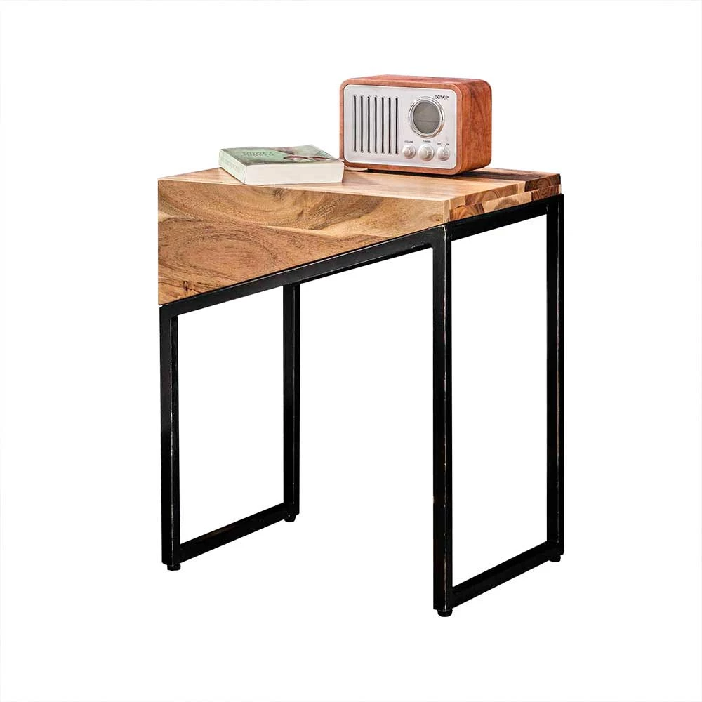 Stylischer Design Nachttisch aus Akazie - Orchid (2er Set) Stylischer Design Nachttisch Aus Akazie - Orchid (2er Set) -Clarendon shop stylischer design nachttisch aus akazie metall in schwarz orchid f