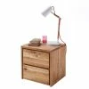 Wildeiche Nachtkommode 47x48 Cm - Mascadona -Clarendon shop wildeiche nachtkommode 47x48 cm mit zwei schubladen mascadona f