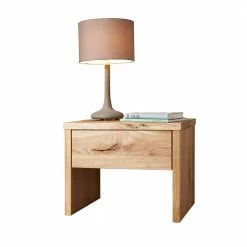 Wildeiche Nachtkommode Mit Schublade - Satton