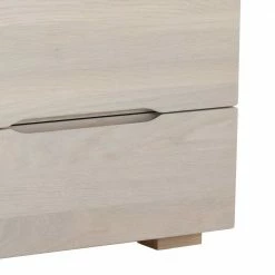 Wildeiche Nachtschrank Slobozia In Weiß Geölt -Clarendon shop wildeiche nachtschrank weiss geoelt mit zwei schubladen 40cm hoch slobozia 03